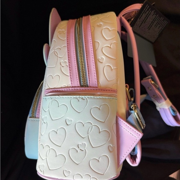 Loungefly Pastel Blue and Pink Stitch and Angel Backpack